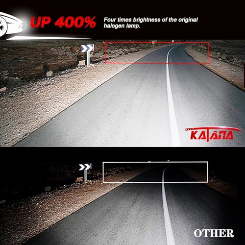 Image of KATANA 9005 9006 Bulbs Combo,HB3 HB4 800% Brightness 1:1 MIni Size Fog of 4 | Plug and Play,Cooling Fan,360Beam Angle,6500K White