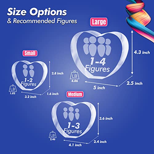 3D Innovation 3D Crystal Heart Photo - Personalized Mothers Day Gift, Your Photo For Mom, Dad, Her, Him, Engraved Picture, Custom Laser Etching, Unique Memorial Anniversary Present For Couples #TOP3