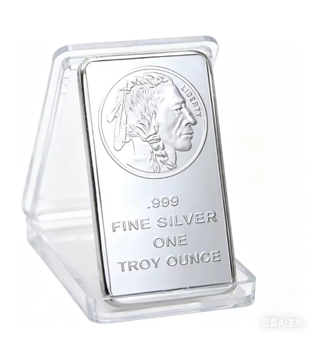 MINHBDER Commemorative Coins American Buffalo Silver 1 Oz Silver Plated Collectible Replica Souvenir Coin Art Collectible Souvenir Gifts