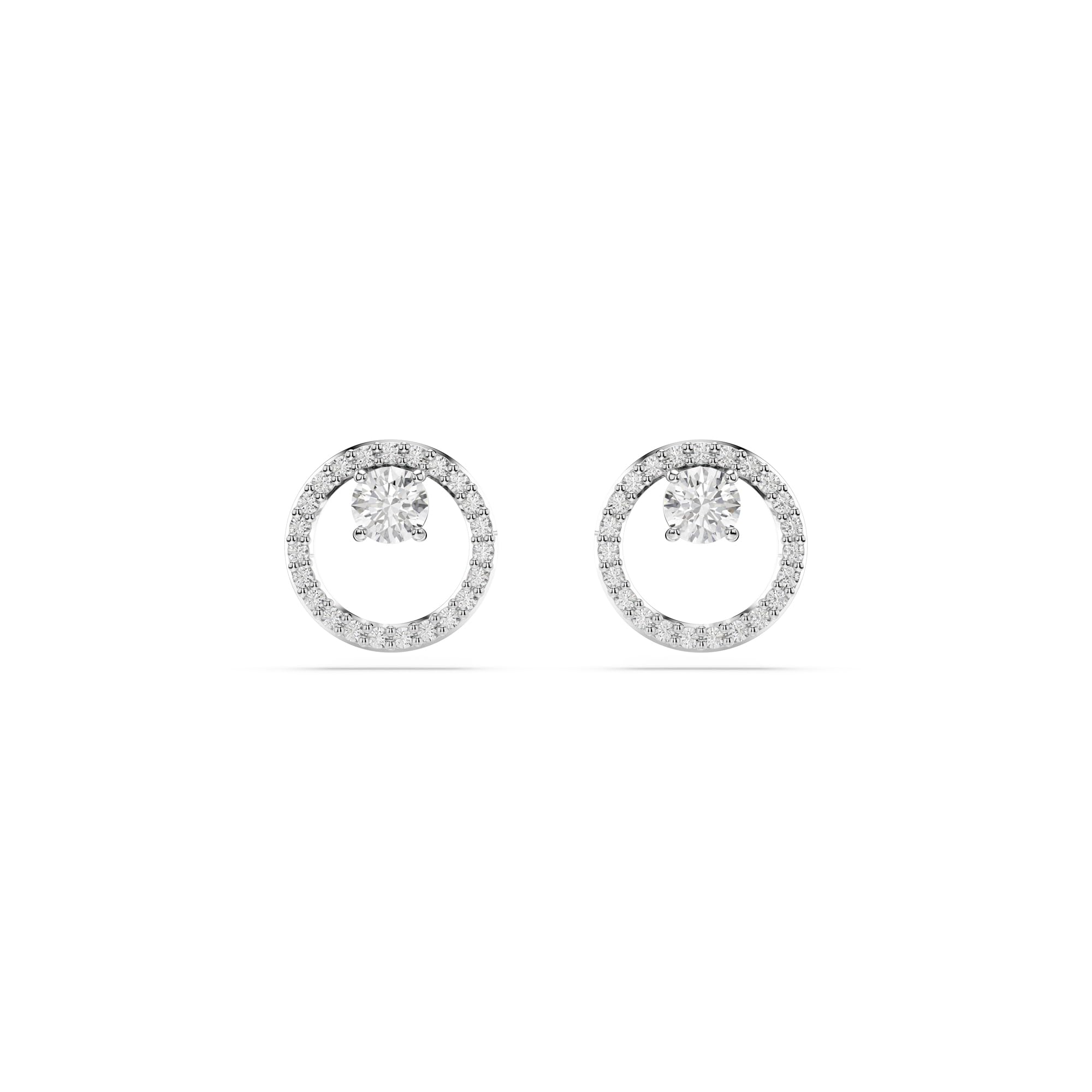 

                                                    Swarovski Constella Stud Earrings, Round Cut, Clea