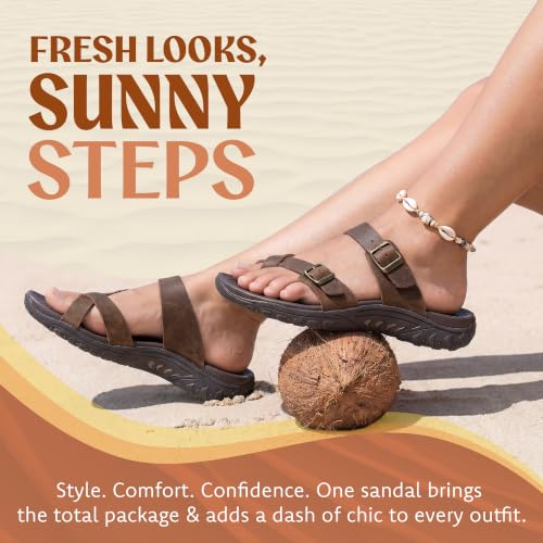Image of Skechers Women's Reggae-carribean - Double Buckle Toe Thong Slide