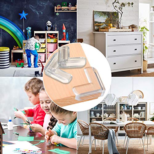 Chamson Edge Corner Protector, Baby Proofing Corner Guards, Soft Silicone Safety Kit Bumper Strip Baby Proofing 20Ft(6M) Toddler Corner Protector(8 Pack) #TOP6