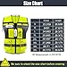 OPLERAI Safety Vest Reflective Construction Vests with 7 Pockets and Zip High Visibility Vest for Men Hi Vis Mesh Work Vests Meet ANSI/ISEA 107-2020 Class 2(Yellow XL)