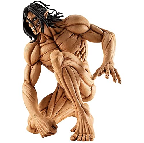 LXBH Attack On Titan Eren Jaeger Anime Figuren, Roher Riese Eren Yeager Anime Sammelfigur Anspruchsvolle Anime-Figur Mit Hohem Reduktionsgrad Modell Spielzeug Puppengeschenk B Cover