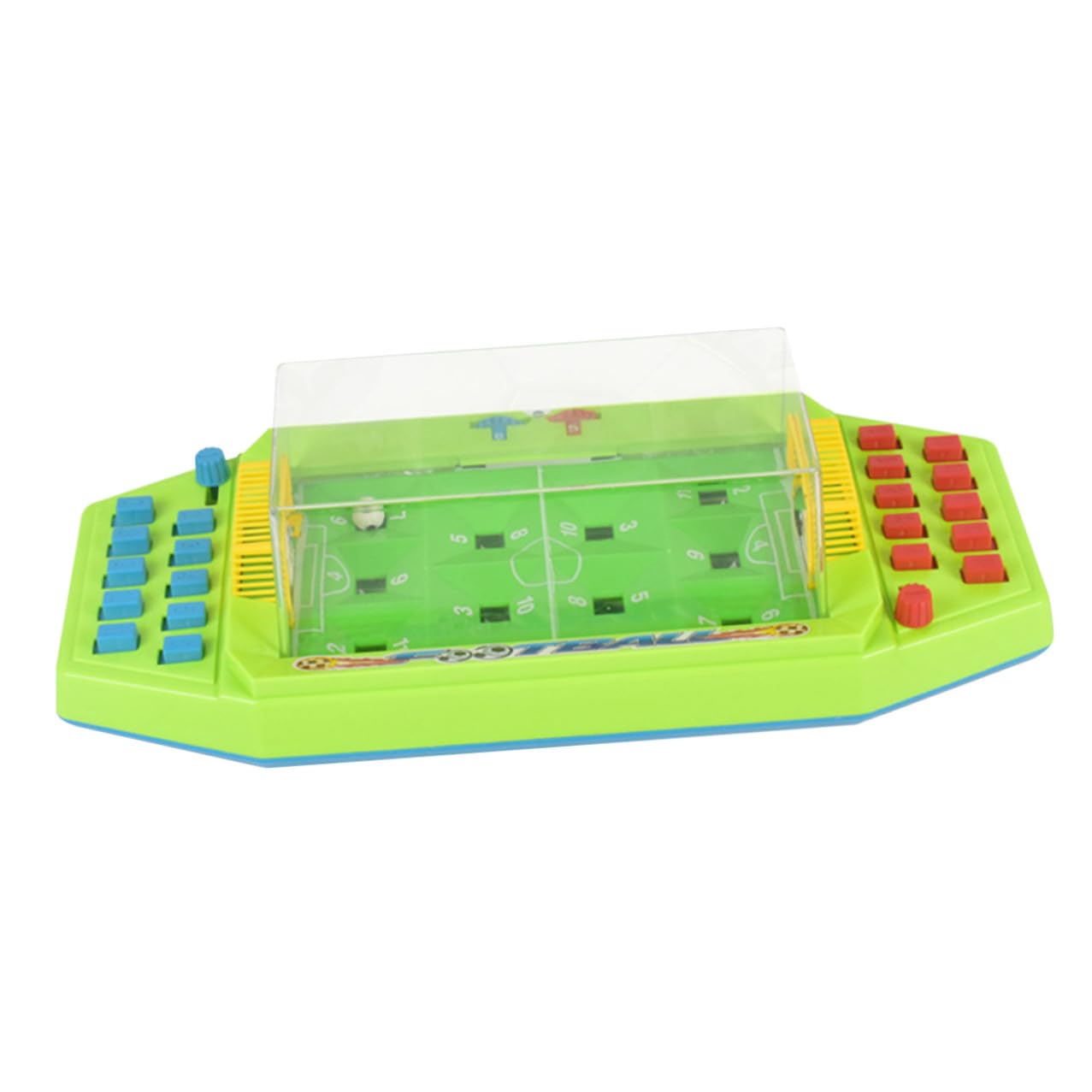 Gioco Calcio da Tavolo Mini da Scrivania Verde in Abs per Ragazzo Ragazza | Doppio Confronto, Formato Compatto, senza Batteria, Gioco Educativo Controllo Mano-occhio