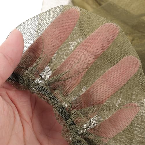 GALPADA 5pcs Sombrero de Red de Gasa Verde para Pesca y Alimentación de Abejas miniatura 7