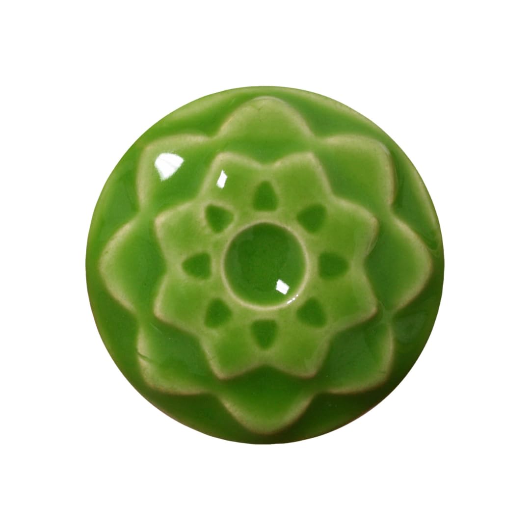 AMACO Celadon High Fire Gloss Glaze, 16 oz. (473 mL), C-43 Wasabi