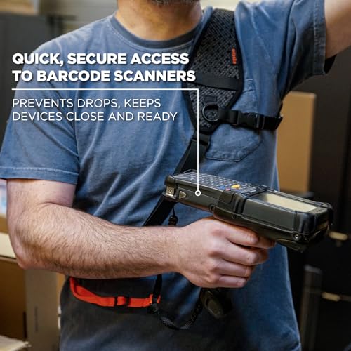 Image of Ergodyne Squids 3143 Barcode Scanner Sling Lanyard, Breakaway Design, Ergonomic Fit, EVA Foam Padding, Adjustable Sling