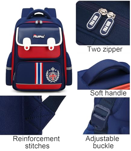 JiaYou Lightweight Primary School Backpack Large Capacity Bookbag Water-Resistant Daypack for Boys and Girls(Green,19 Liters)4