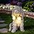 Ovewios Garden Statue Dog Memorial Gifts - Yard Art Decoration with Solar LED Lights Waterproof Resin Garden Figurine Decor for Outdoor Patio Yard Lawn Ornament