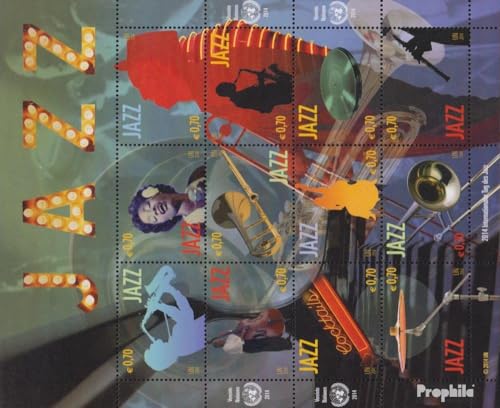 Timbres ONU Vienne 2014 Jazz Prophila 808-819 pour collectionneur musique