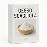 Gesso Scagliola 5 KG per Fissaggio Rosoni e Riparazioni – Polvere per Uso Interno su Superfici in Gesso – Facile da Preparare e Applicare