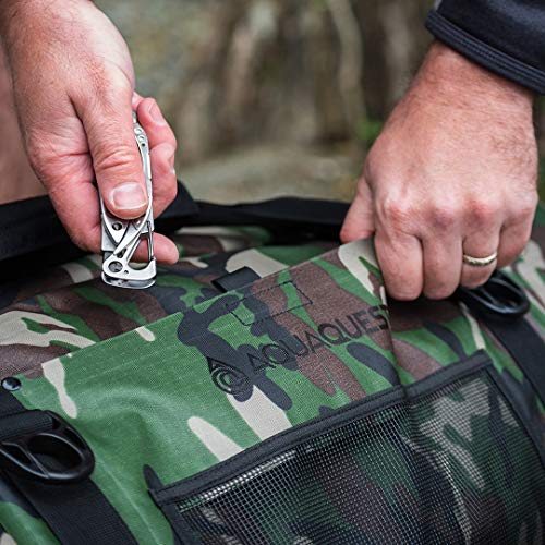 Aqua Quest White Water Duffel - 100% Waterproof, Heavy Duty, Versatile, Comfortable - Durable Protective Dry Bag for Travel, Sport, Motorcycle, Boat, Fishing - 100 L, Red