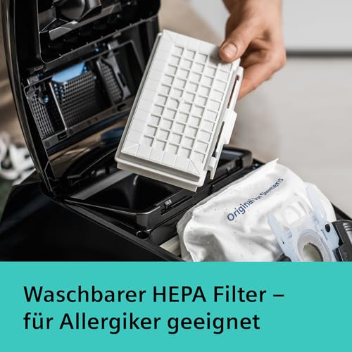 Siemens Staubsauger mit Beutel Q5.0 Extreme silencePower VSQ5X1232, für Allergiker, Hygiene-Filter, Starke Saugleistung auf Parkett… – Ansicht 8