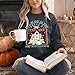 FLOYU Belle's Book Shop Sweatshirt Princess Belle Pullover Book Lover Tops Casual Magic Kingdom Long Sleeve Shirt Dark Grey