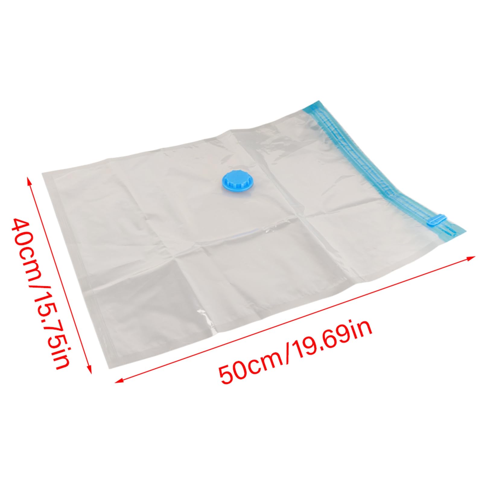 20 Bolsas de Vacío Reutilizables de Viaje, Bolsas de Compresión, Bolsas de Almacenamiento Al Vacío para Ropa, Edredones, Ropa de Cama, 40 X 50 Cm