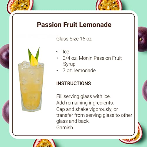 Monin - Passion Fruit Syrup, Sweet Tropical Flavors, Great For Teas, Sodas, & Cocktails, Natural Flavors, No Artificial Sweeteners Or Ingredients, Gluten-Free, Vegan, Non-Gmo, Clean Label (750Ml) #TOP2