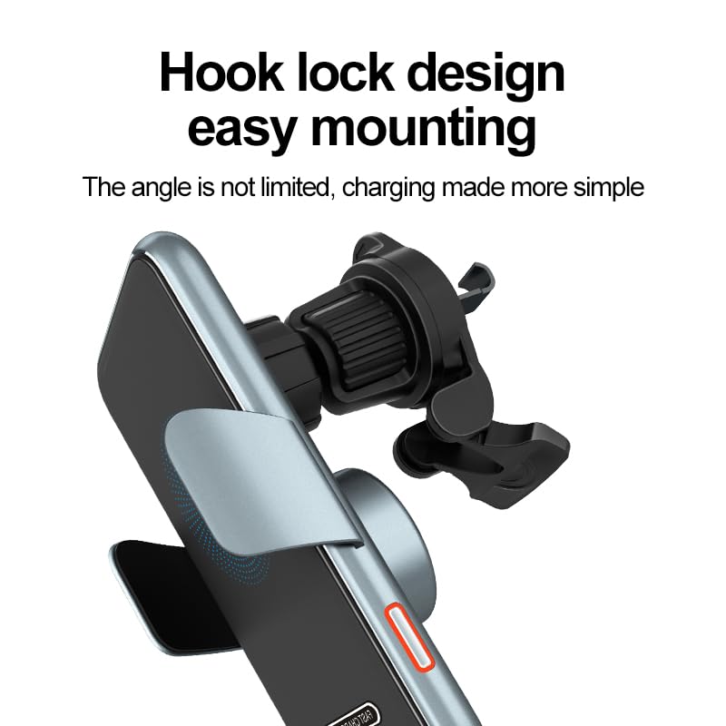 Porta Cellulare Auto 77132 S5 Caricatore Per Auto Wireless A Morsetto Automatico Per IPhone Supporto Per Telefono Air Supporto Telefono Auto Ricarica Wireless - Foto 11
