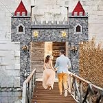 4 PCS Medieval Entrance Birthday Party Decorations Castle-Themed Hanging Door Banner Knight's Porch Banner Suitable For Weddings Children's Birthdays and Baby Baptisms - Image 5