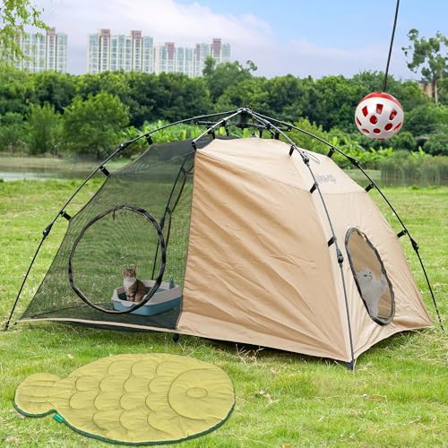 Quickup Pop Up Cat Tent for Outside, X-Large Catio & Cat...