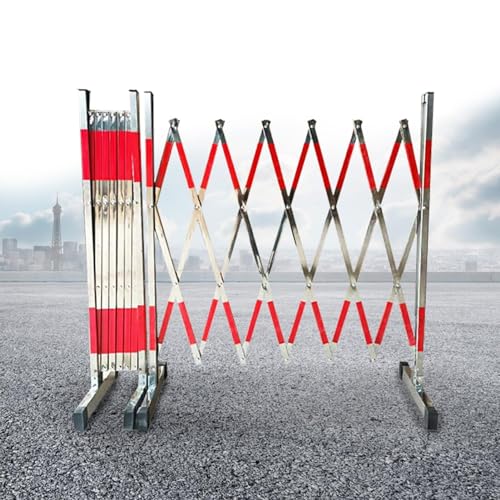 Barrière de sécurité rétractable acier inoxydable à roulettes