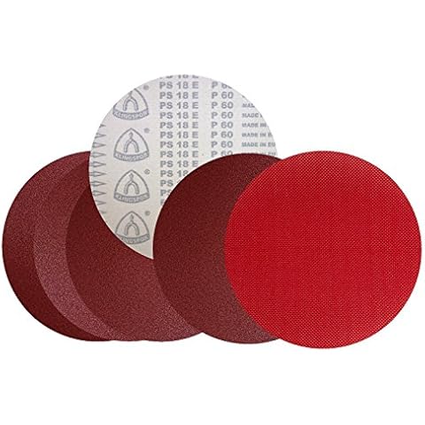 Klingspor PS 18 EK Schleifscheibe | inklusive Klingspor CS 396 Y Klettbelag | Ø 300 mm | ungelocht (GLS 0) | 5-teiliges Premium-Set plus Klettbelag | gemischte Körnungen Cover