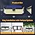 TECKNET 4200Lm 416 LED Solar Lights Outdoor Waterproof, 300° Angle & 3 Lighting Modes Motion Sensor Outdoor Lights, 2 Pack Security Solar Light IP66 for Fence Front Door Yard Deck Garden Garage