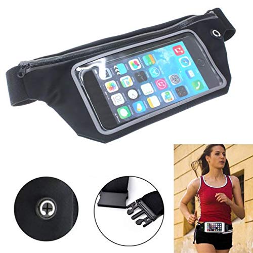 Running Waist Bag Belt Band Sports Gym Workout for Moto G Fast, Case Cover Pouch Reflective Touch Screen Compatible with Motorola Moto G Fast