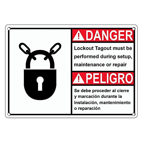 Weatherproof Plastic ANSI Danger Lockout/tagout Setup Maintenance ...