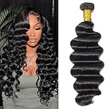 Loose Deep Wave 1 Bundle 22 inch Brazilian Loose Deep Human Hair Weave Bundles 100% Real Unprocessed Virgin Remy Human Hair Bundles Natural Color