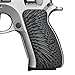 Cool Hand CZ 75 Compact G10 Grips, Sunburst Texture, Brand Grey/Black