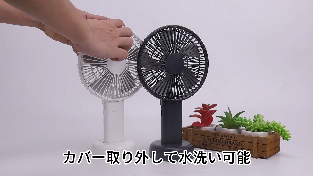 Amazon.co.jp: HandFan 携帯扇風機 4000mAh大容量 6段階風量調整 自然