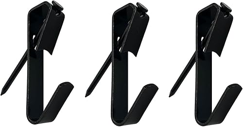 100 ganchos (50 stes) para fotos de 50 libras con kits de clavos, ganchos negros para marcos de fotos, llaves colgantes