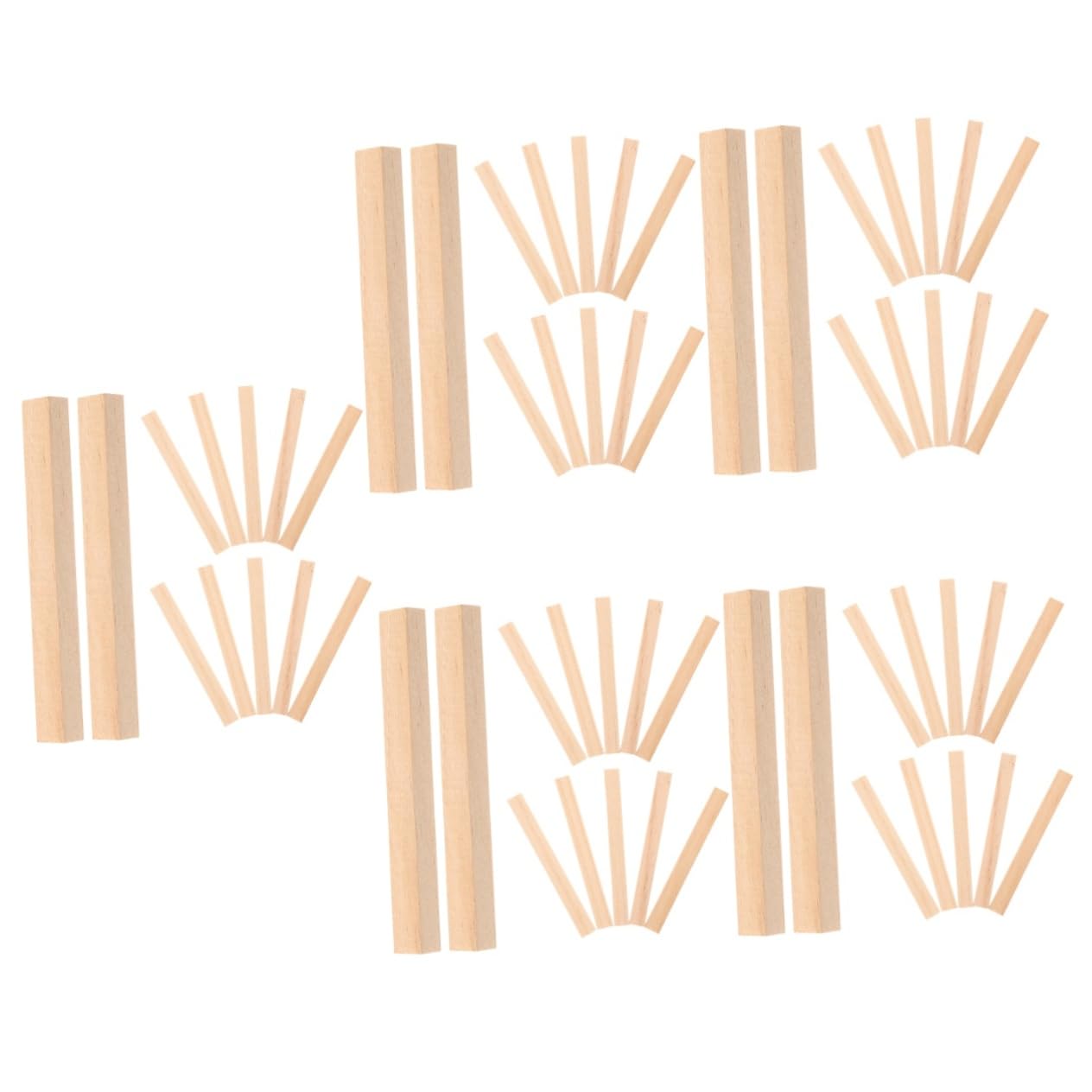 SHINEOFI 5 Sätze Holzdübel Handwerk Holz stange Diy-basteldübel stäbchen Zum Basteln Bastelstöcke Aus Kleiderstangen Aus Dübel Zum Basteln Kiefern 30 Stück * 5