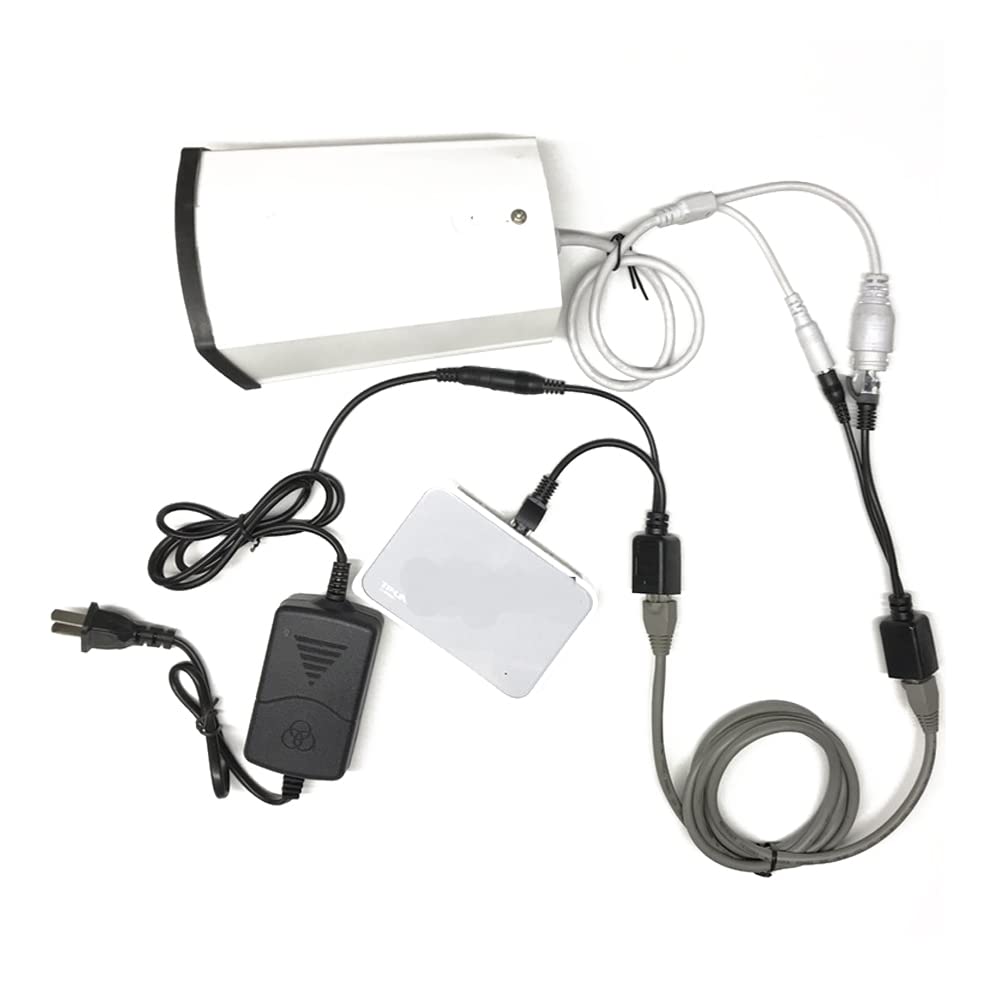 10 Iniettori POE Passivi - Adattatore Power Over Ethernet, 12V DC, Per Telecamere IP, Colore Bianco - Foto 11