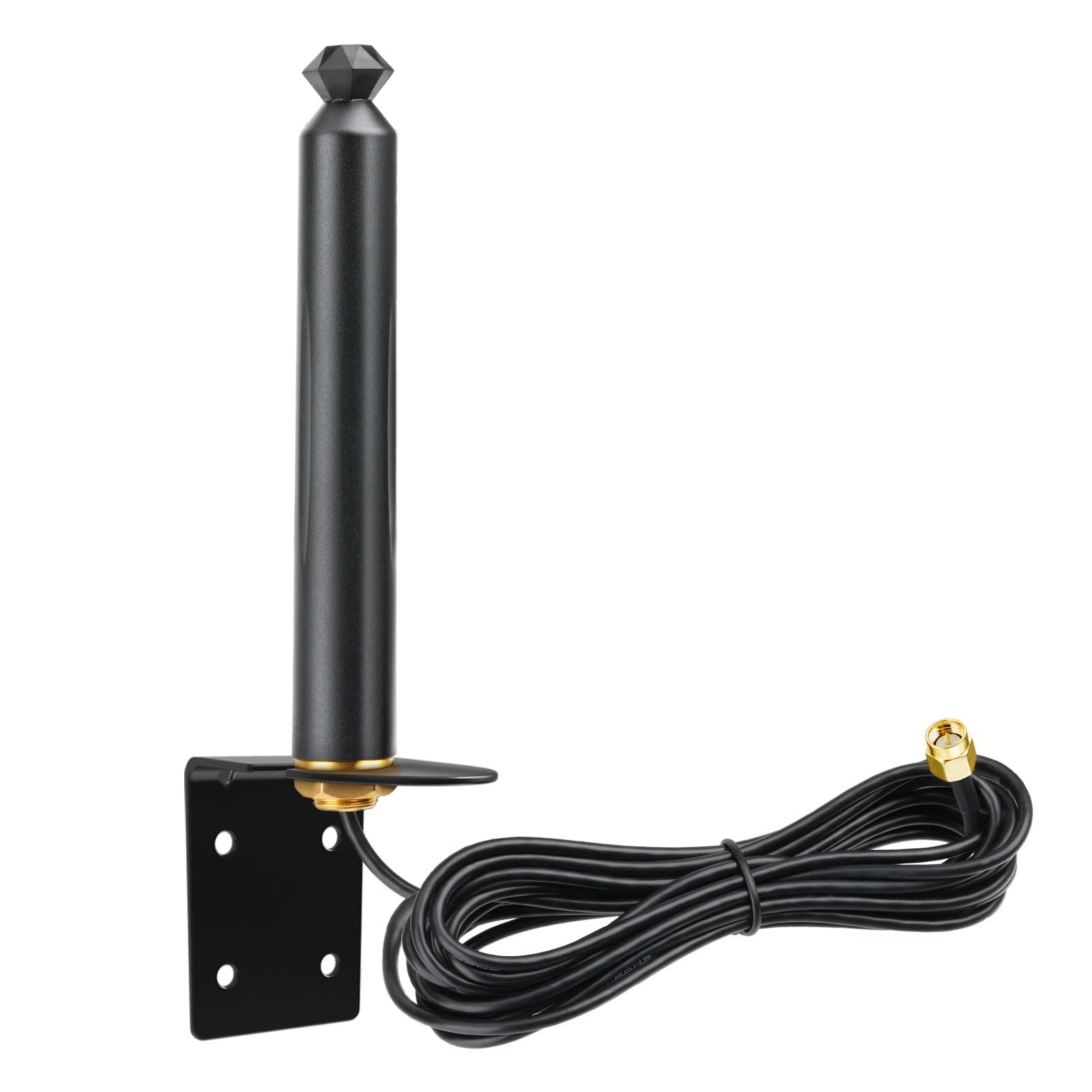 Superbat Antenne 4G LTE Extérieure 10dBi avec Câble RG174 3m SMA Mâle | 50 Ohms, pour Autoradios de Bateau, Voiture, Camping-Car, Moto, Tracteur, VTT et UTV