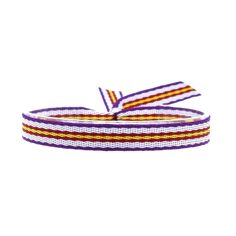 BDM Bracelet Madrid Merengue en Tissu réglable, Bracelet Viking, hala Madrid