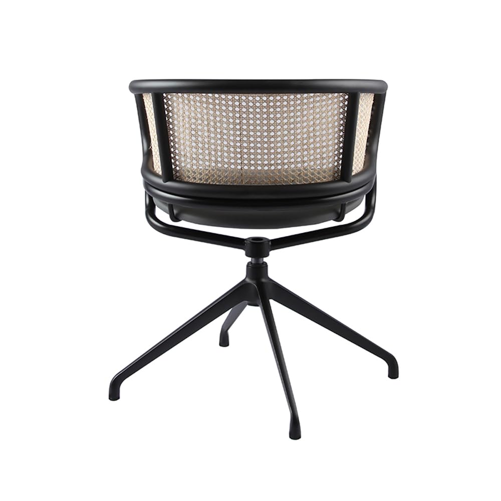 Madrid 360° Revolving Dining Chair | Premium Fabric Upholstered Seat & Sturdy Metal Legs | Durable & Stylish Comfortable Chair for Dining Room, Living Room & Café | Grey 4