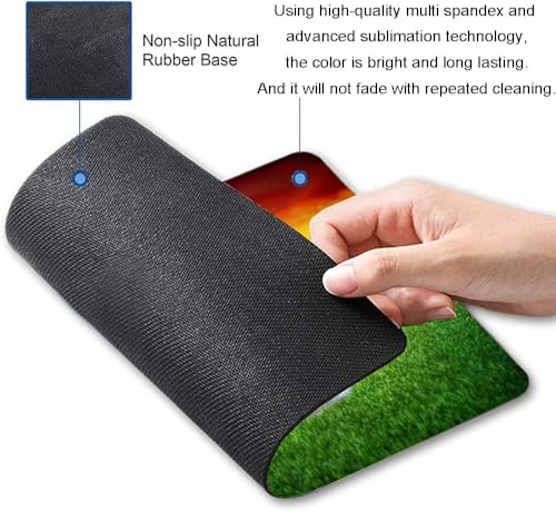 Image of Premium-Textured Mouse Pad, Non-Slip Rubber Base Mousepad for Laptop, Computer & PC, 9.5x7.9 in - Enhanced Precision, Ergonomic Comfort, Ideal for Gaming & Office (OMA-10)