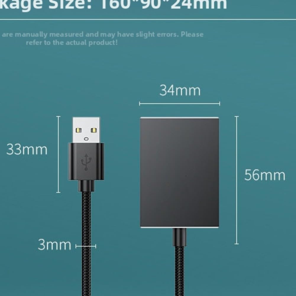 USB-Audio-Konverter auf 3,5 mm und optischen Ausgang, unterstützt PC-Audio-Geräte, kompaktes Aluminium-Legierungs-Design für zuverlässige Klangübertragung (0,2 Meter)
