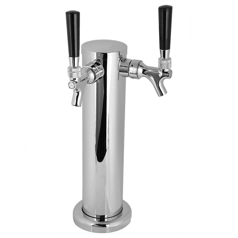 ビールサーバーボールタップ　ドラフトタワー Amazon | ドラフトビールKegeratorタワーダブル蛇口2ホース+ 2タップ