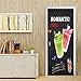 XXCCTT Adesivi per Porte 3D creatività Cibo Bevande Dipinto (90 * 210Cm) Autoadesiva Carta da Parati in Vinile Murale Art Applique Rimovibile Casa Arredamento Poster Foto Camera da Letto