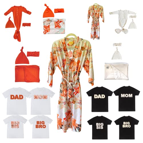 Ochre Newborn Family Matching Clothes (Swaddle +Hat(0-3M))