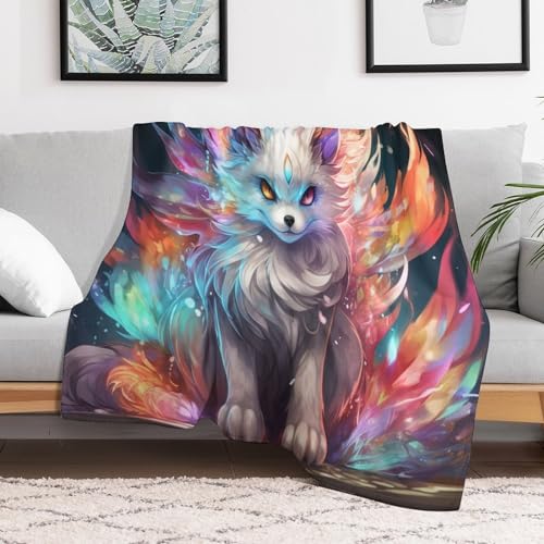 Couvertures en renard plaid isolant contre le froid pour canapé et lit