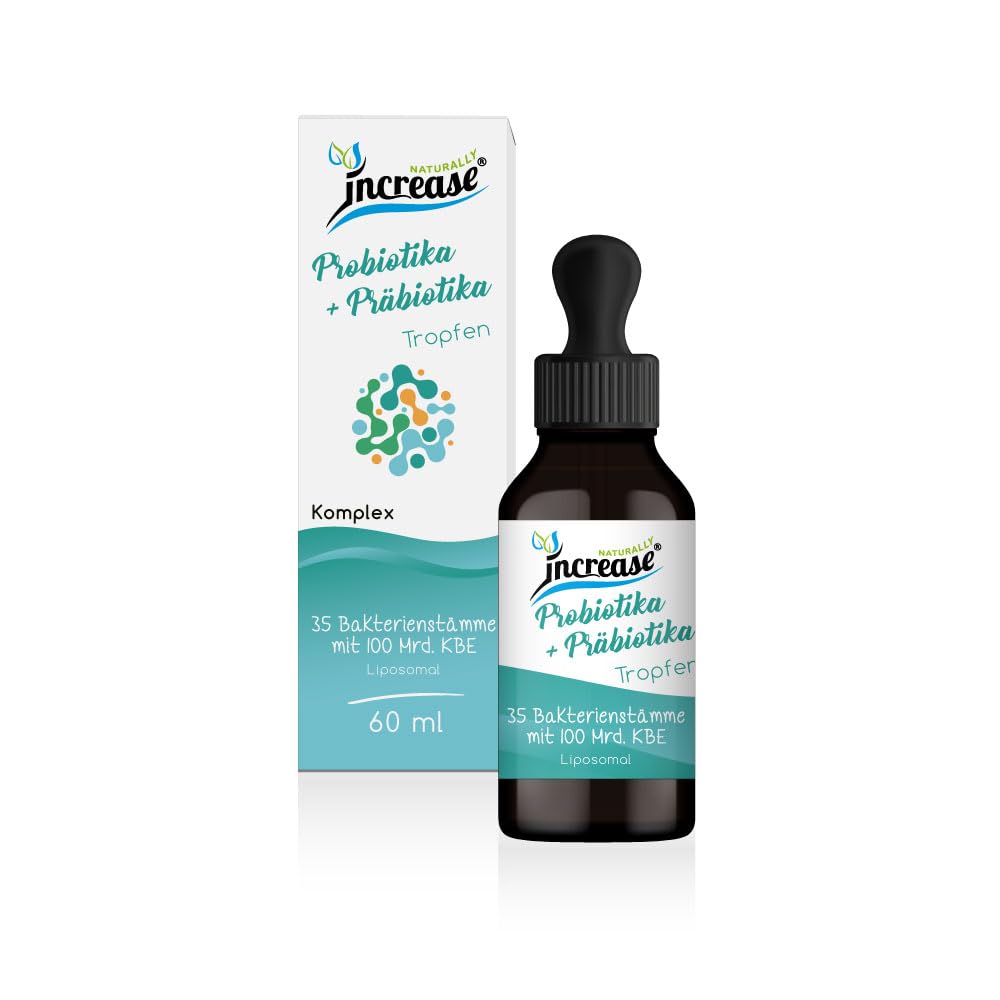 Nimm 3, zahl 2 Aktion Liposomale Probiotika + Präbiotika Kulturen Komplex Tropfen hochdosiert - 35 Bakterienstämme,D-Mannose,Inulin & 100 Mrd. KBE pro Portion (9 Billionen KBE in 3 Flaschen)