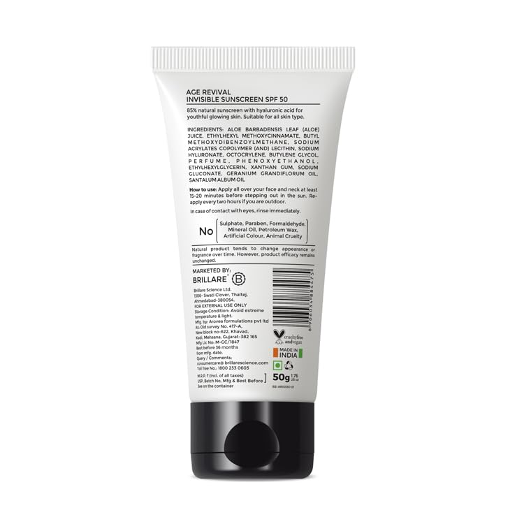 Age Revival INVISIBLE Sunscreen SPF 50