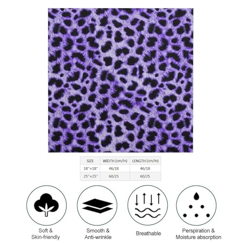 Colorful Leopard Print Silk Like Scarf Square Hair Scarf Women Fashion Neck Scarves Wristband2