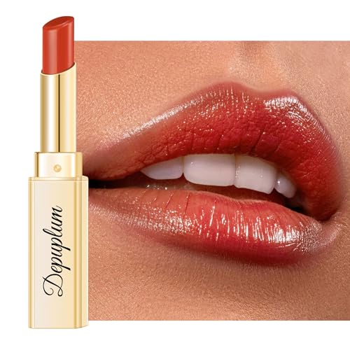 Image of Coral Red Lipstick for Women Moisture Lip Gloss Sheer Tinted Lip Balm | Nourish Hydrating Glossy Creamy Lipstick Glow Reviver Lip Stick for Dry Lips,DM99 CoralNude