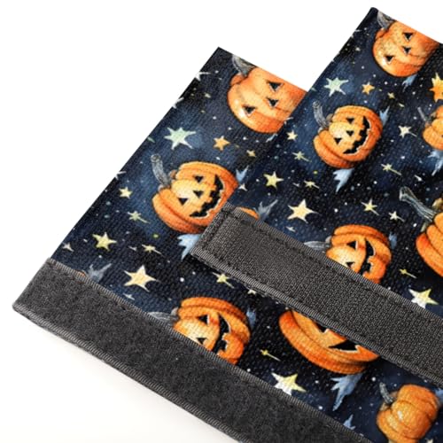 Image of Pardick Halloween Refrigerator Door Handle Covers Set of 2, Pumpkin Fridge Handle Covers Appliance Handle Covers Protector for Microwave Oven Stove Dishwasher, Keep Your Kitchen Appliance Clean