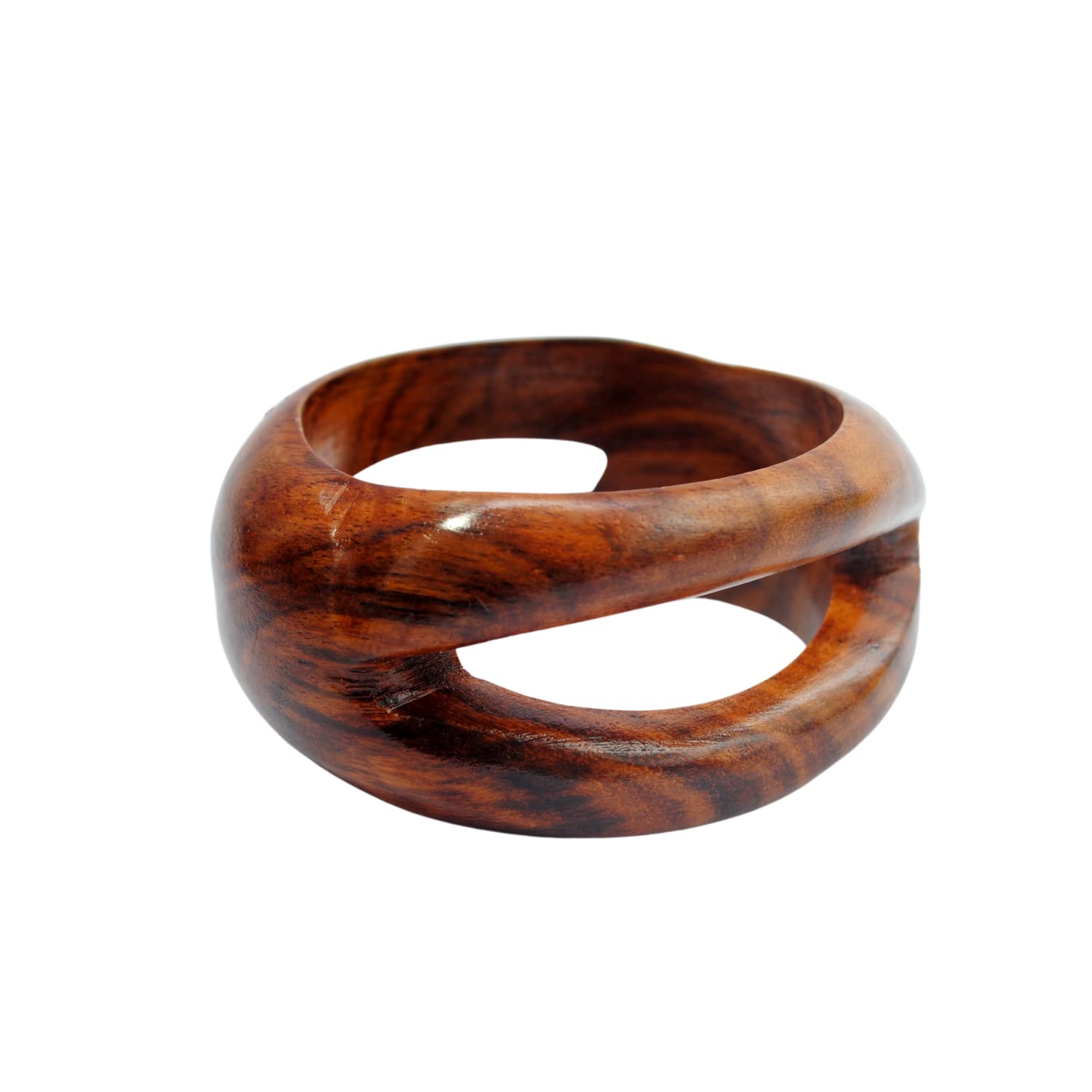 Bracciale curativo in rame puro con strisce realizzate a mano - Bracciale rigido aperto in rame - Bracciale etnico in rame - Realizzato a mano in Nepal - Ideale come regalo - Italia